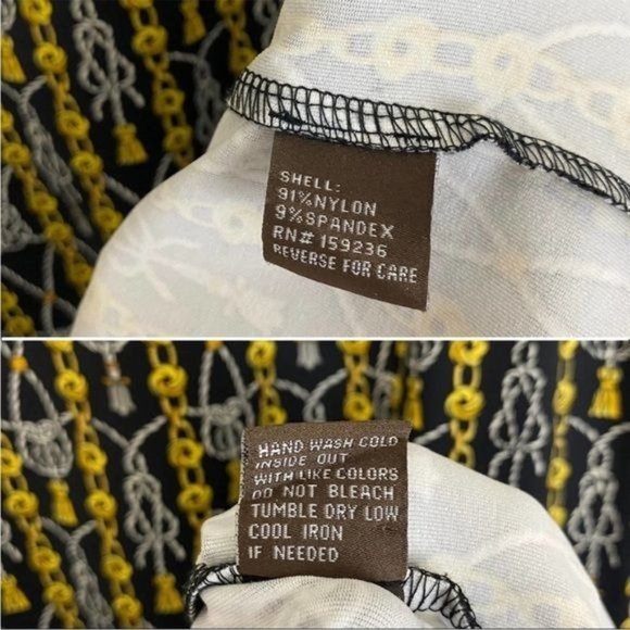 J. McLaughlin Rope Tassel Knot Chain Catalyst Dress Women's Size Medium Catalina - Picture 6 of 14